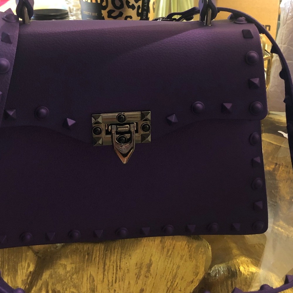 ⭐️Purple Jelly Spiked Bag⭐️ - Picture 5 of 8
